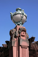 art nouveau street lamp