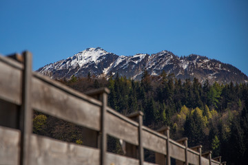 Fototapeta premium montan view Austria in the spring