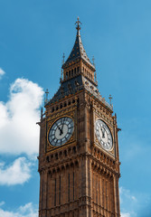 Fototapeta na wymiar Big Ben (Elizabeth Tower) in London