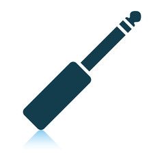 Music jack plug-in icon