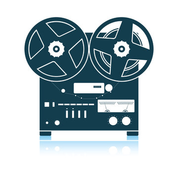 Reel tape recorder icon