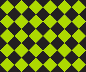 Black and green cage plaid. Ska background. Race flag. Vector seamless pattern