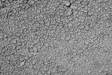 crack gray soil on the ground in the drought season