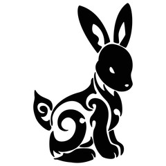 Fototapeta na wymiar Rabbit icon. Vector illustration