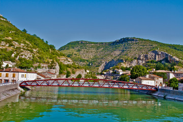 Fototapeta na wymiar riviere l'ouvèze Ardèche