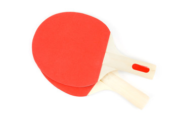 Pin-pong rubbers and a ball