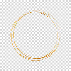 round frame isolated on white background