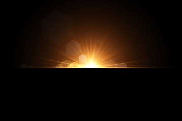 Vector transparent sunlight special lens flare light effect. Sun flash with rays and spotlight 