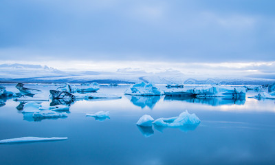 Icelandic iceberg lagoon