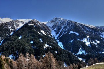 Navis, Dorf, Tirol, Navistal, Naviser Tal, Innsbruck Land, Österreich, Tal, Tuxer Alpen, Schnee,...
