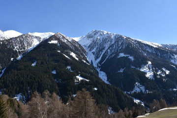 Navis, Dorf, Tirol, Navistal, Naviser Tal, Innsbruck Land, Österreich, Tal, Tuxer Alpen, Schnee,...