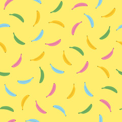 シームレスパターン　バナナ
