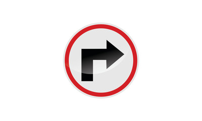 Turn right symbol