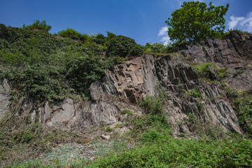 Schieferlandschaft in Deutschland, Neuwied, Rheinland-Pfalz