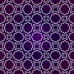 Obraz premium Art Deco Pattern Of Geometric Elements. Seamless Pattern. Vector Illustration. Design For Printing, Presentation, Textile Industry. Purple white color