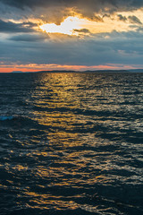 Obraz premium Sunset over Balaton