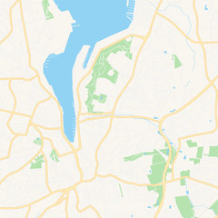 Flensburg, Germany printable map