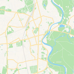 Dessau-Roslau, Germany printable map