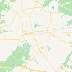Delmenhorst, Germany printable map