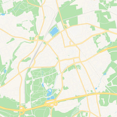 Gladbeck, Germany printable map