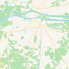 Dorsten, Germany printable map