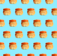 Orange Pumpkins patterned