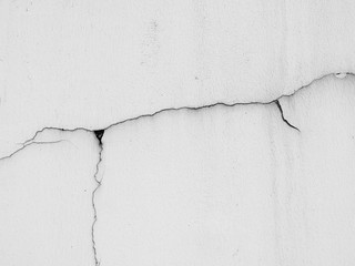 aged street white wall with crack background