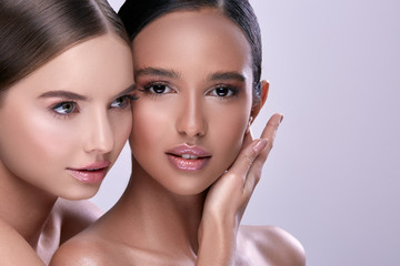 fresh looking girls with perfect make-up