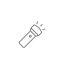 flashlight vector icon illustration design isolated on white