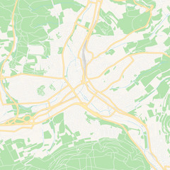 Fototapeta premium Aalen, Germany printable map
