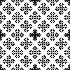 Black patterns on white background. Seamless pattern. Abstract vector.