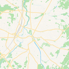Naklejka premium Herford, Germany printable map