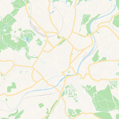 Fototapeta na wymiar Plauen, Germany printable map