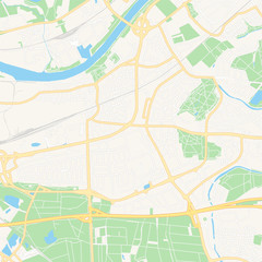 Obraz premium Russelsheim am Main, Germany printable map