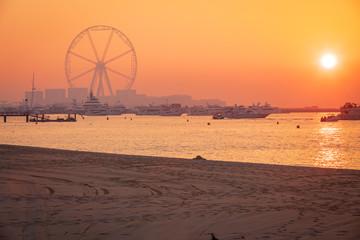 sea and beach in dubai