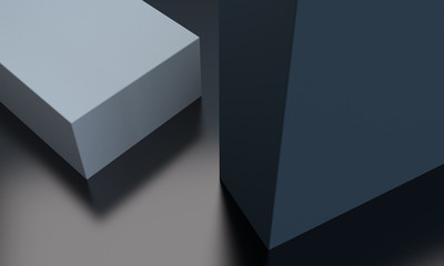 Minimalist abstract background, primitive geometrical figures, pastel colors, 3D render.