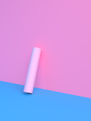 Minimalist abstract background, primitive geometrical figures, pastel colors, 3D render.