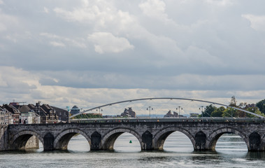 Saint Servatius bridge in Maastricht (Sint Servaasbrug), the oldest pedestrian overpass in the Netherlands