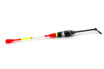 Fishing floats on a white background.