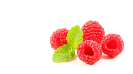 raspberry isolated on white background
