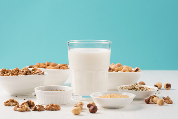 Vegan nut milk and ingredients
