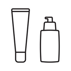 skin care cream icon- vector illustration
