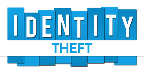 Identity Theft Blue Professional Horizontal 