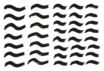 Tagging Marker Medium Wavy Lines High Detail Abstract Vector Background Set 87