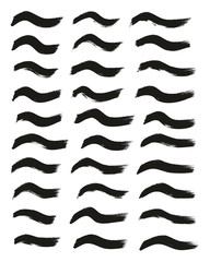 Tagging Marker Medium Wavy Lines High Detail Abstract Vector Background Set 72