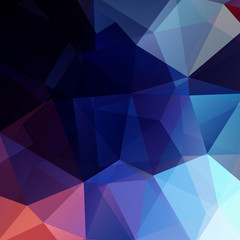 Obraz premium Abstract polygonal vector background. Blue geometric vector illustration. Creative design template.