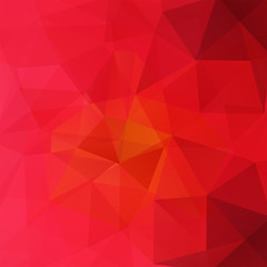 Red polygonal vector background. Can be used in cover design, book design, website background. Vector illustration