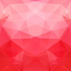 Abstract mosaic background. Triangle geometric background. Design elements. Vector illustration. Pink, red colors.