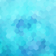 Abstract hexagons vector background. Blue geometric vector illustration. Creative design template.