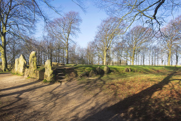 Wayland's Smithy Long Barrow in Oxfordshire, England, UK